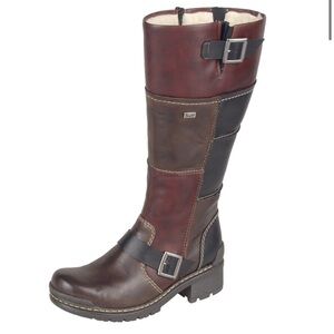 Rieker Cristallin Patchwork Leather Boots